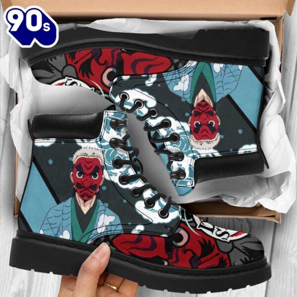 Sakonji Leather Boots Shoes Demon Slayer Anime Custom