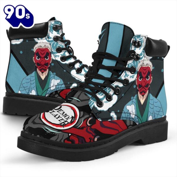 Sakonji Leather Boots Shoes Demon Slayer Anime Custom