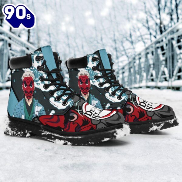 Sakonji Leather Boots Shoes Demon Slayer Anime Custom