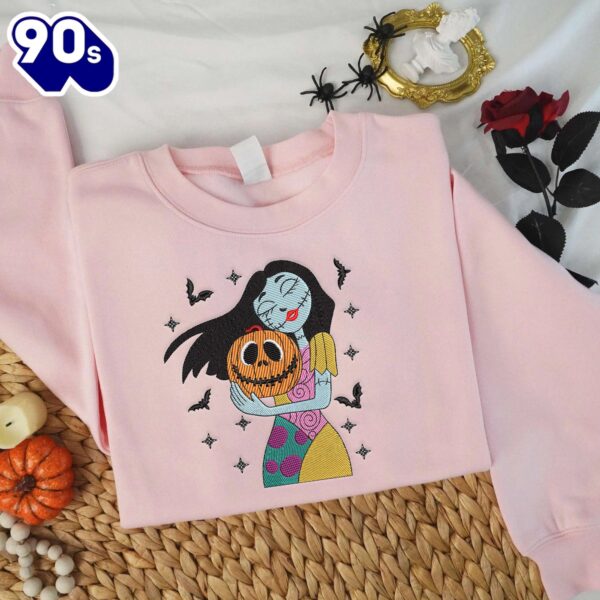 Sally The Nightmare Before Christmas Movies Embroidered Sweatshirt Fashion Style For Man And Women