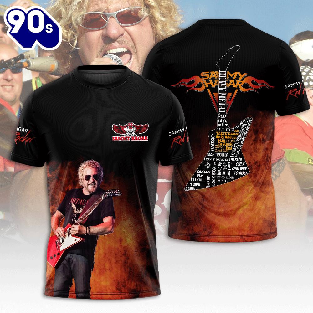 Sammy Hagar 3D Apparel Gift For Fans Rock Music 3D Shirt Sammy Hagar 3D Apparel Gift For Fans Rock Music 3D Shirt