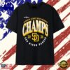 San Diego Padres 2026 National League West Division Champs T Shirt, Viral 2D Graphic Tee