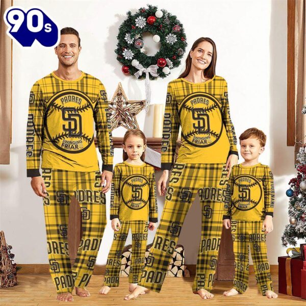 NCAA Family Pajama Sets  San Diego Padres Pajamas Personalized Your Name