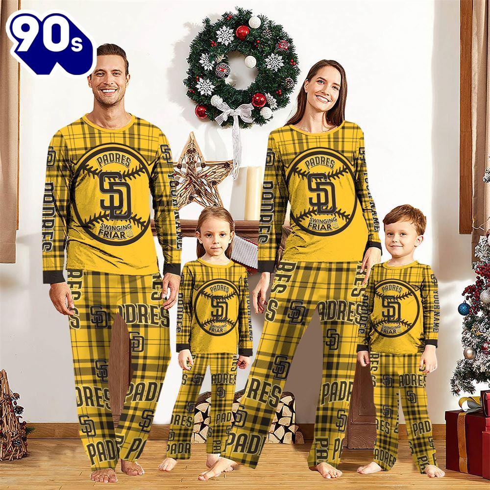 NCAA Family Pajama Sets San Diego Padres Pajamas Personalized Your Name NCAA Family Pajama Sets San Diego Padres Pajamas Personalized Your Name