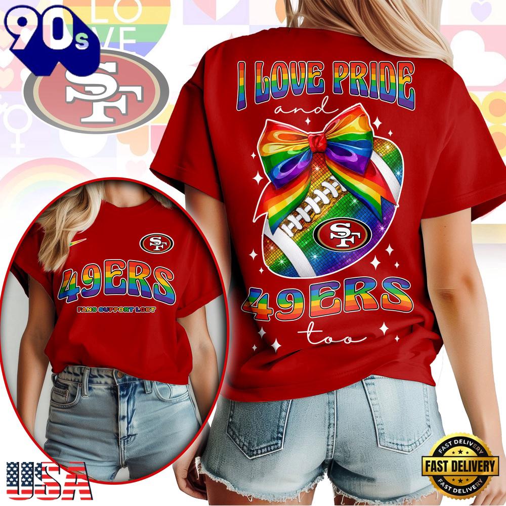 San Francisco 49ers NFL Fans Support LGBT T-Shirt San Francisco 49ers NFL Fans Support LGBT T-Shirt