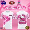 San Francisco 49ers Breast Cancer Awareness x Hello Kitty Tackle Cancer Together 3D Shirt, Sport Trend 3D Shirt