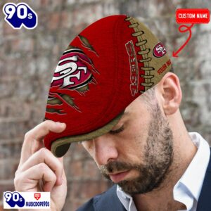 San Francisco 49ers NFL Basic Design Personalized Jeff Cap