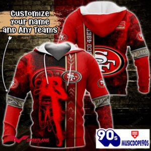 San Francisco 49ers NFL Custom Name 3D Hoodie Teams Shirt For Fans
