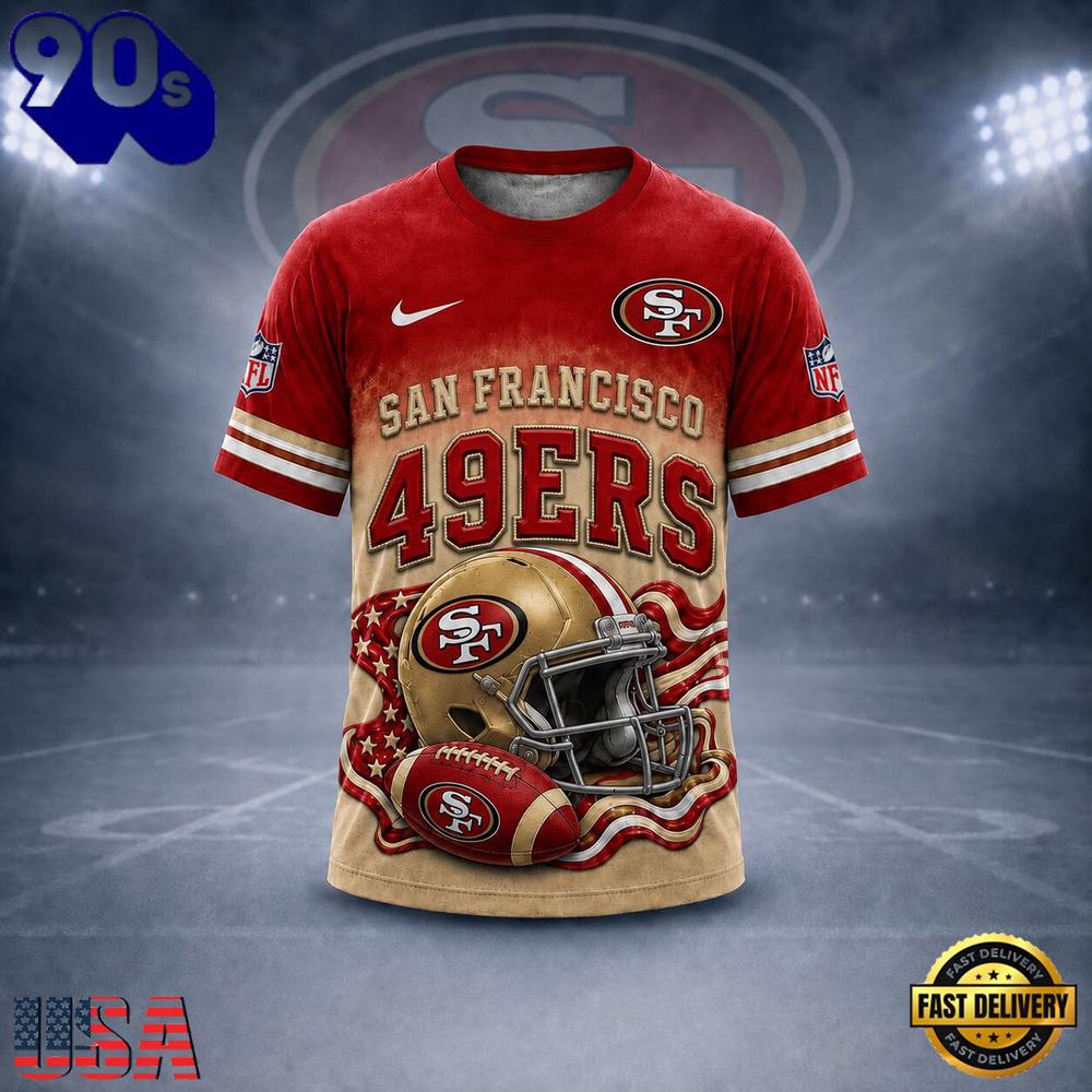 San Francisco 49ers NFL New 2026 Version All Over Print T Shirt San Francisco 49ers NFL New 2026 Version All Over Print T Shirt