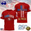 San Francisco 49ers NFL God America 250 Years 2026 Unisex T-Shirt