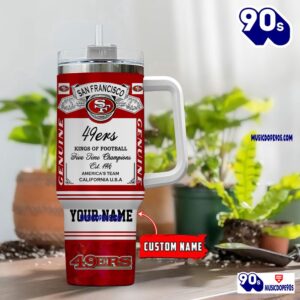 San Francisco 49ers Nfl Kings Of Football Personalized Tumbler 40oz 1 San Francisco 49ers Nfl Kings Of Football Personalized Tumbler 40oz