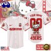 San Francisco 49ers NFL Kitty Game Day Custom Baseball Jersey Shirt , Trending NFL Jersey