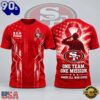 San Francisco 49ers NFL RED Friday One Team One Mission Patriotic Soldier Tribute T Shirt, NFL Trending Shirt