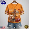 San Francisco 49ers NFL Thanksgiving Faith And Football V Neck T Shirt, NFL Fan V Neck Shirt