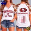 San Francisco 49ers NFL vs All Y’ All United We Stand V Neck T Shirt, NFL Fan V Neck Shirt