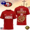 San Francisco 49ers NFL Whole Lot of Football Christian Cross 3D Shirt, NFL Trending Shirt