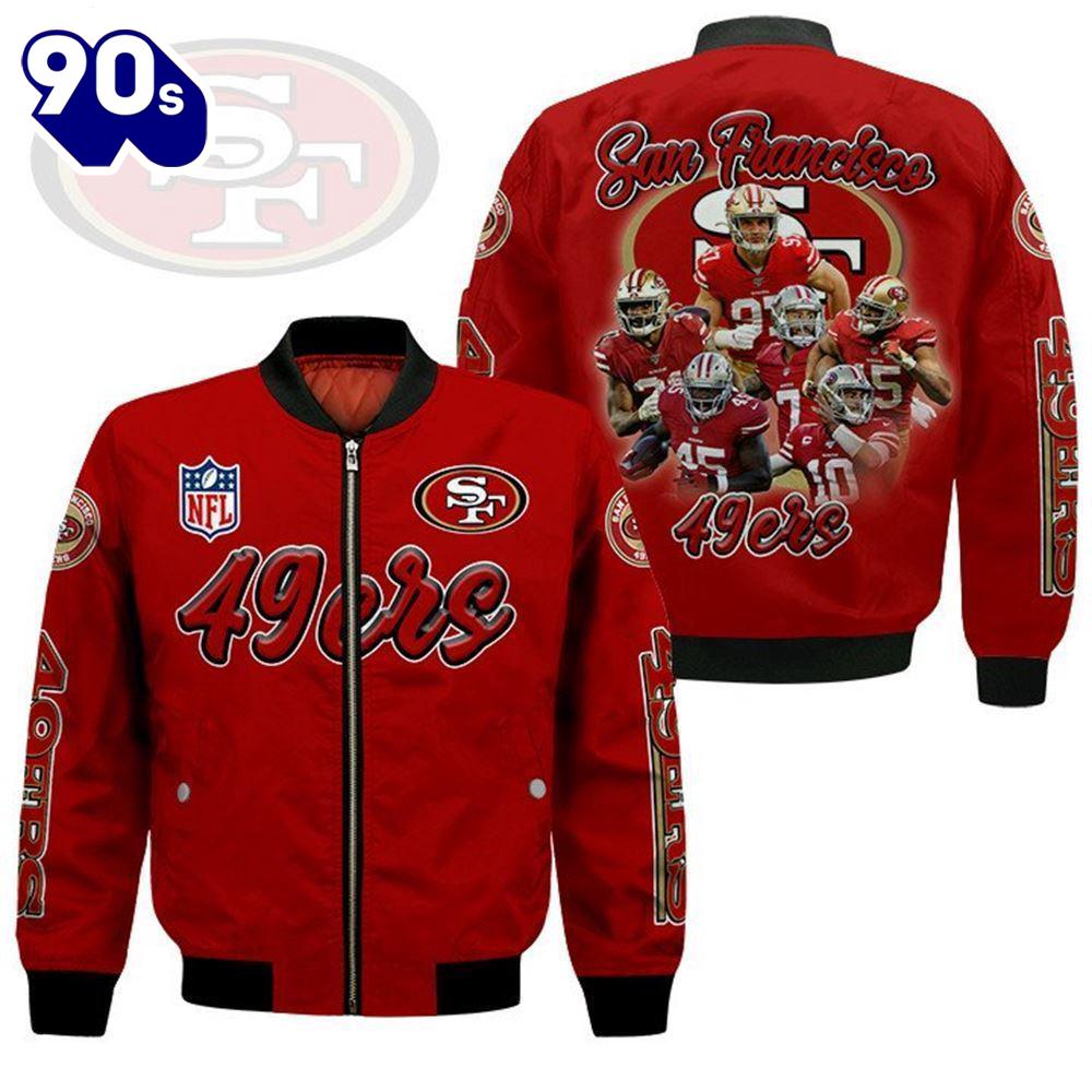San Francisco 49Ers Players Nfl Bomber Jacket Gift For Christmas San Francisco 49Ers Players Nfl Bomber Jacket Gift For Christmas