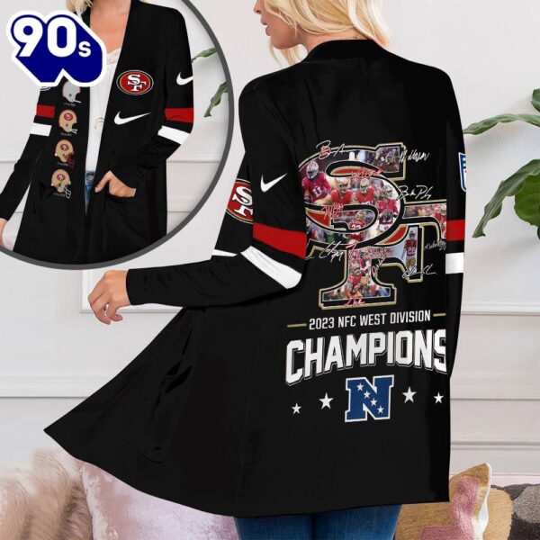 San Francisco 49ers Women’s Patch Pocket Cardigan Gift Christmas