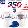 San Francisco Giants USA 250th Anniversary Commemorative Baseball Jersey