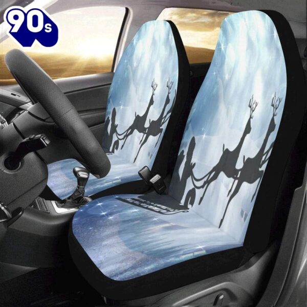 Santa Claus And His Flying Reindeer Car Seat Covers  Gift Xmas