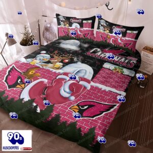 Santa Claus NFL Arizona Cardinals Christmas Bedding Sets