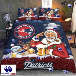 Santa Claus NFL New England Patriots Christmas Bedding Sets