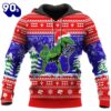 Santa Dinosaur Singing Christmas Hoodie All Over Print  , Pet Christmas 3d Shirt