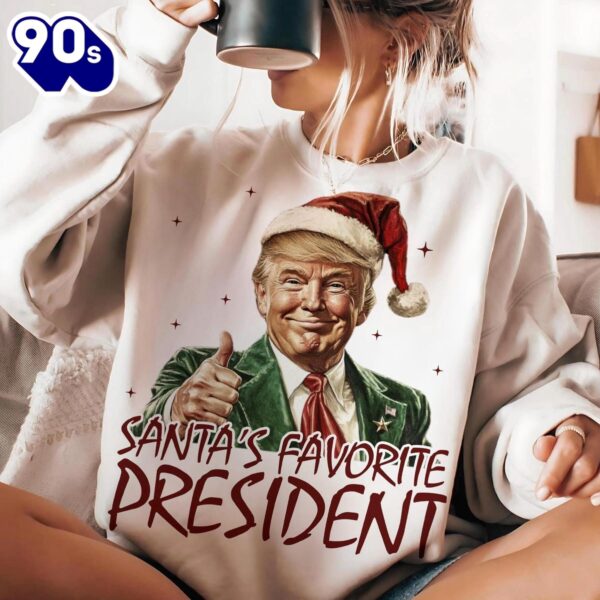 Santa’s Favorite President Humorous Trump Christmas Shirt