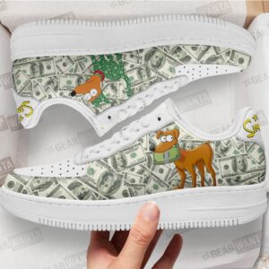 Santa's Little Helper Air Sneakers Custom Simpson Cartoon Shoes