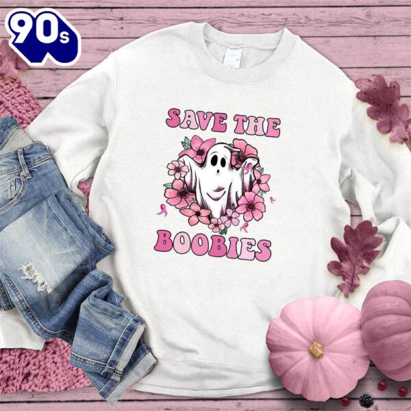 Save The  Boobies Version 2 Sweatshirt Colored Edition  For Women