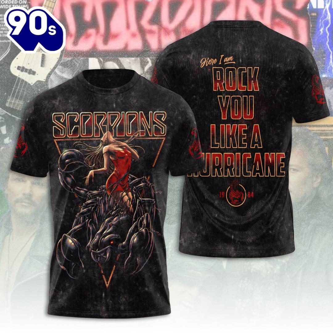 Scorpions 3D Apparel New Trend Rock Music 3D Shirt Scorpions 3D Apparel New Trend Rock Music 3D Shirt