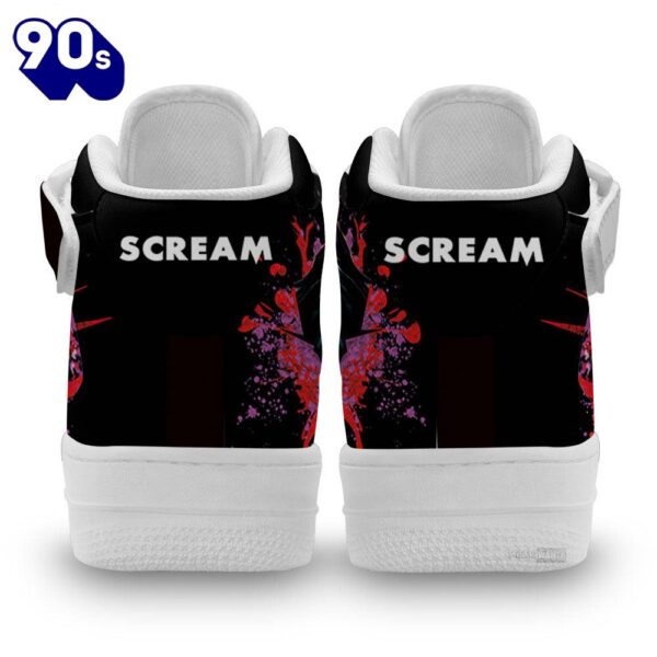 Scream Ghostface High Top Air Force Shoes Sneakers Custom For Horror Fans