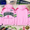 Seattle Seahawks 2026 NFL Breast Cancer Awareness Game Day Hoodie Shirt, NFL Trending Shirt