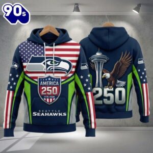 Seattle Seahawks America 250 1776-2026 Hoodie