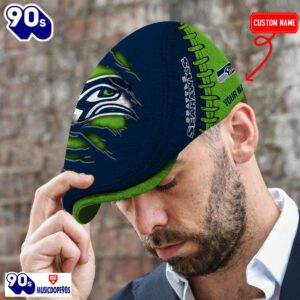 Seattle Seahawks NFL Basic Design Personalized Jeff Cap