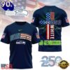 Seattle Seahawks NFL God America 250 Years 2026 Unisex T-Shirt