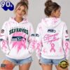 Seattle Seahawks NFL Pink Ribbon Stronger Together Breast Cancer Awareness Hoodie, NFL Trending Shirt