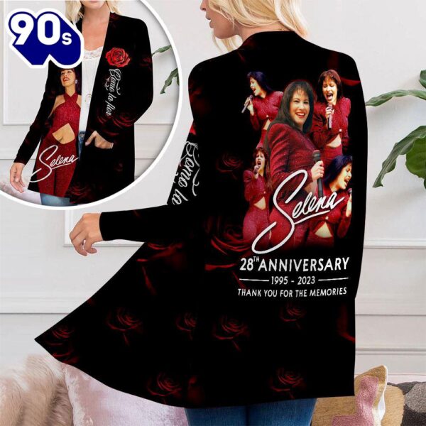 Selena Quintanilla P?rez Women’s Patch Pocket Cardigan For Fans