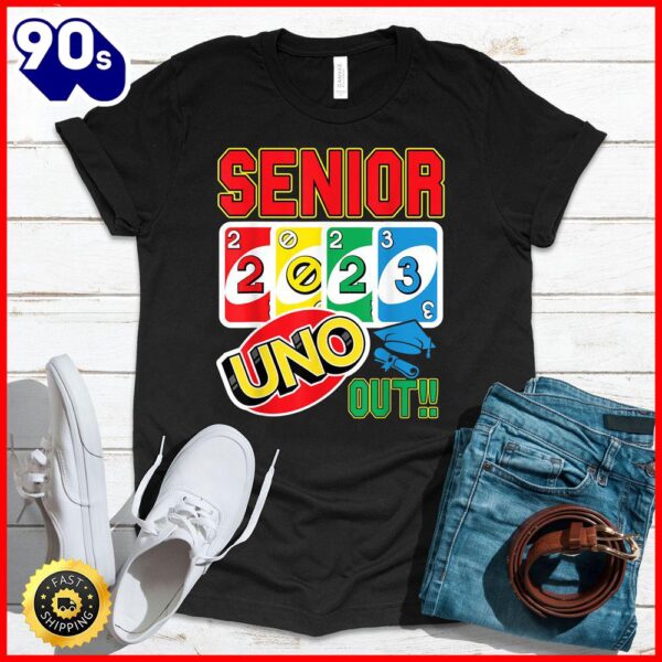 Halloween 2025  Senior 2024 Uno Out Funny Class Of 2024 T-Shirt