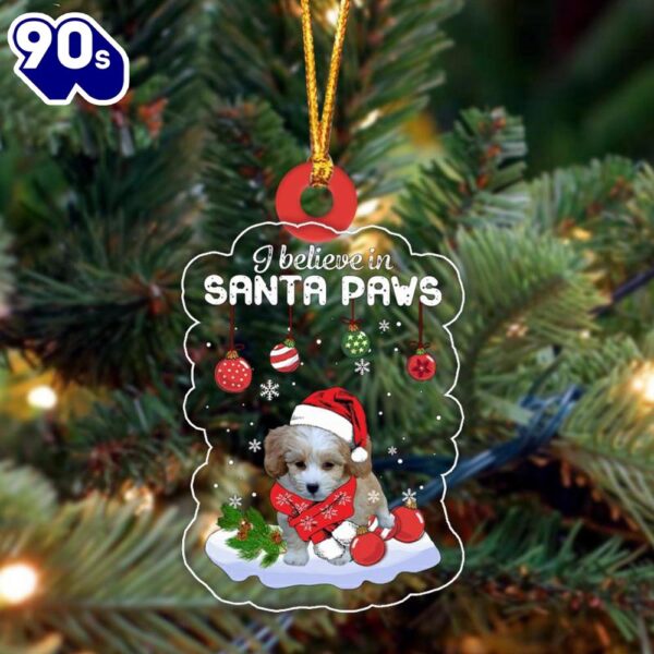 Shih Poo Christmas Ornament, Gift For Christmas