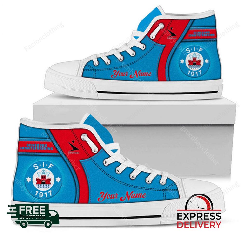 Silkeborg Personalized High Top Canvas Shoes Silkeborg Personalized High Top Canvas Shoes