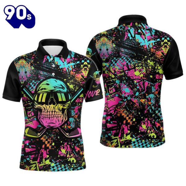 Skull Graffiti Mens Custom Colorful Skull    Gift Christmas