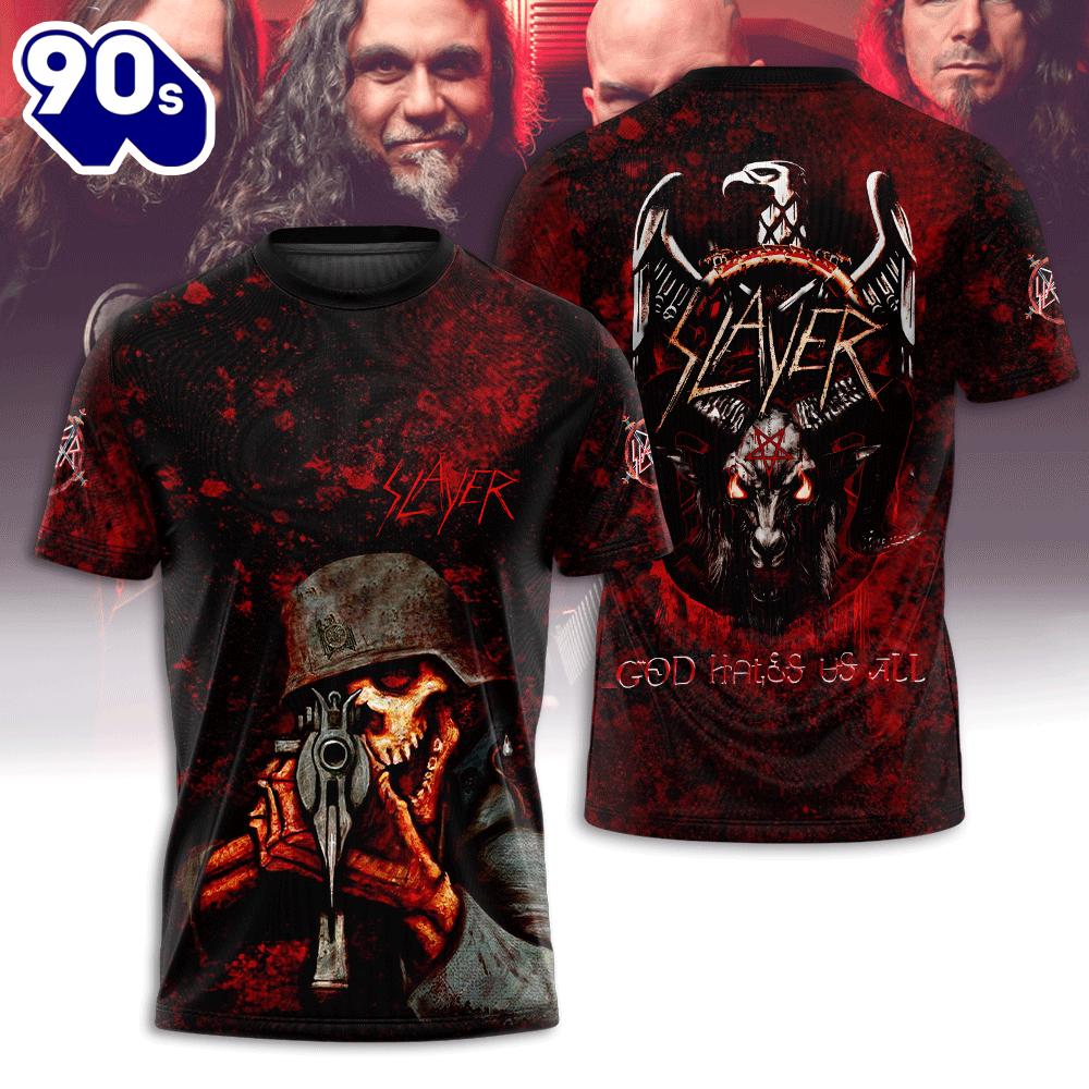 Slayer 3D Apparel New Trend Rock Music 3D Shirt Slayer 3D Apparel New Trend Rock Music 3D Shirt