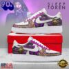 Sleep Token Even In Arcadia Purple Floral & Gold Flamingo Air Force 1 Shoes, Trending Music AF1