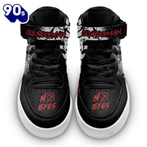 Slenderman Shoes High Top Air Force Shoes Custom Sneakers For Horror Fans