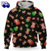 Sloth Christmas Cute Pattern Christmas Hoodie All Over Print  , Pet Christmas 3d Shirt