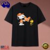 Snoopy And Woodstock Tennessee Volunteers Orange Heart Graphic T Shirt, Trending Music 2D Tee