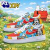 Snoopy Peanuts Patchwork Custom Air Force 1 Sneakers 2026