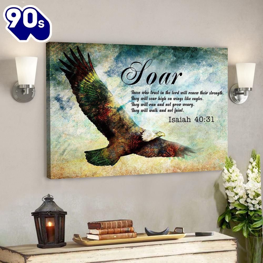 Soar On Wings Like Eagles 3 Isaiah 4031 Bible Verse Canvas Scripture Canvas Wall Art Gift Christmas Soar On Wings Like Eagles 3 Isaiah 4031 Bible Verse Canvas Scripture Canvas Wall Art Gift Christmas