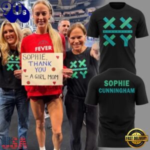 Sophie Cunningham Indiana Fever Thank You Sophie For Speaking Up For Girls Black T Shirt